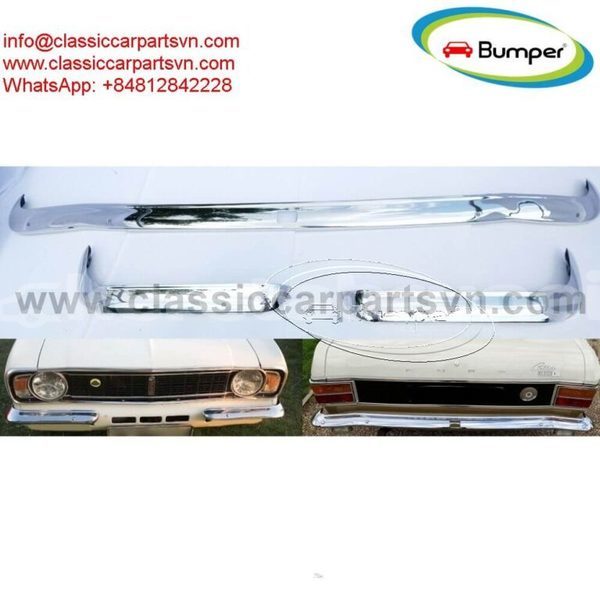Big with watermark ford lotus cortina mk2 bumpers 1966 1970 rear bumper in 2 parts 1